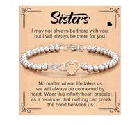 FIRSTXIU Bracciali, eleganti braccialetti con cuori infiniti con eleganti cristalli per donne che simboleggiano amicizia e stile quotidiano casual
