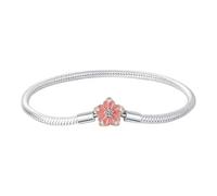FIRSTXIU Bracciali, eleganti braccialetti con design floreale con perline rotonde e cuore pieno di strass decorazione per donne alla moda