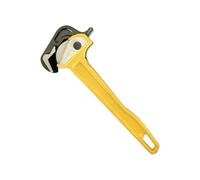 FIRSTXIU Chiave a cricchetto regolabile con manico in alluminio da 50 mm, capacità ganasca, coppia elevata, efficienza, resistente alla corrosione, antiscivolo, per la manutenzione del drenaggio