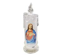 FIRSTXIU Christian Tealight Santo Gesù Famiglia Statua Colorata Festa di Natale Decor Forniture per Compleanno Festa di Nozze Sfondo