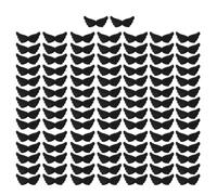FIRSTXIU Clip per capelli decorazione imbottita ala angelica appliques kit fatti a mano artigianato cerchietti patch indumento tornante fare fornitura decorazioni costume, Nero , O