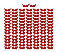 FIRSTXIU Clip per capelli decorazione imbottita ala angelica appliques kit fatti a mano artigianato cerchietti patch indumento tornante fare fornitura decorazioni costume, Rosso, F