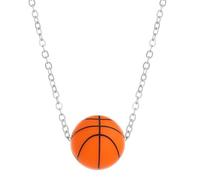 FIRSTXIU Collana alla moda con ciondolo a forma di palla sportiva, collana girocollo fatta a mano, gioiello per uomo e donna alla moda, As shown, silicone e lega