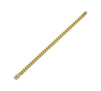 FIRSTXIU Collana alla moda, stile cubano, stile hip hop, in acciaio inox, accessorio alla moda per donne e uomini alla moda