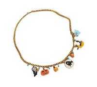 FIRSTXIU Collana, collana a tema Halloween da donna, stile gotico, con ciondolo squisito, gioiello alla moda, As shown, Metallo