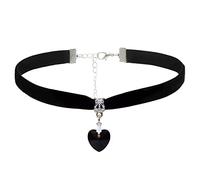 FIRSTXIU Collana, collana con ciondolo a forma di cuore, collana da uomo, collana con ciondolo a forma di cuore, per uomini e bambini, As shown in the figure, Silicone
