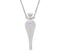 FIRSTXIU Collana, collana trasparente a forma di goccia d'acqua con bottiglia di olio essenziale da tenere apribile per creare un desiderio collana con fiala di sangue per Wo, See picture, vetro