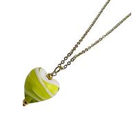 FIRSTXIU Collana, collane con ciondolo a forma di cuore piccolo girocollo in acciaio inox gioielli per feste per ragazze calde, As shown, acciaio inox e vetro