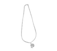FIRSTXIU Collana delicata ispirata al marino, con ciondolo a forma di conchiglia, stelle marine, conchiglie, per donne alla moda e amanti della spiaggia, 45+5cm, Acciaio inossidabile