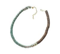 FIRSTXIU Collana,elegante collana barocca di perle con forme irregolari uniche portatile per donne alla moda in forniture artistiche, 40+5cm, Liuli