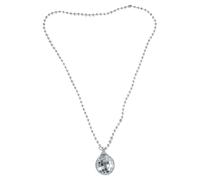 FIRSTXIU Collana, elegante collana con sfera da discoteca anni '70, con perline e ciondolo vintage, accessorio per costume da donna, As shown, Plastica