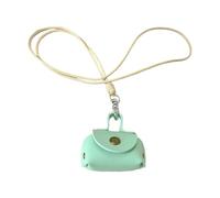 FIRSTXIU Collane, collana colorata in pelle PU con ciondolo per borsa, collana da donna ispirata alla primavera, lunga tracolla con tonalità dopamina, Pendant: 5.5*3.6cm, Pelle