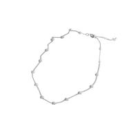 FIRSTXIU Collane, collana di perle alla moda fatta a mano con perline, delicata catena per il collo, regalo per gli amanti della moda, 21cm (inclusive) - 50cm (inclusive), Perla