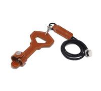 FIRSTXIU Collane, collana multifunzionale con ciondolo a forma di chiave, alla moda, in pelle, con texture in pelle, adatta per occhiali e chiavi, 119mm, Pelle