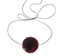 FIRSTXIU Collane, collana retrò esagerata lunga collana corda con sfere ciondolo unico moda dichiarazione collo gioielli per ragazze, As shown, Palla per capelli, filo di cera