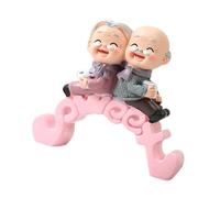 FIRSTXIU Coppia di statuette in miniatura romantiche in resina, ornamento per torta per San Valentino, cruscotto dell'auto e decorazioni per la casa