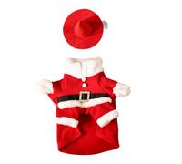 FIRSTXIU Costume da oche di Babbo Natale all'uncinetto rosso vestito filato morbido decorazione stagionale cortile artigianale costumi animali Babbo Natale maglione rosso oche