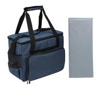 FIRSTXIU Custodia per macchina da cucire con tasca multipla per macchina da cucire, borsa per il trasporto con tracolla rimovibile, Blu