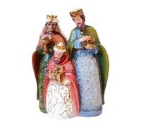 FIRSTXIU Decorazioni natalizie spirituali che mostrano presepe con figure della Sacra Famiglia Centrotavola Figurine Decorazione