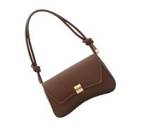 FIRSTXIU Elegante borsa a tracolla color caramella borse a tracolla alla moda in pelle PU borsa ascella borsa casual ascellare borse per le donne, Caff, As shown in the picture