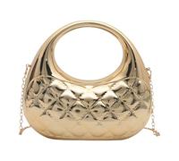 FIRSTXIU Elegante borsa a tracolla delicata borsa a tracolla borsa da sera borsa a tracolla accessorio per feste per donne alla moda, Oro, Taglia unica