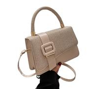FIRSTXIU Elegante borsa a tracolla in pelle PU borsa a tracolla versatile per le donne, cachi, Reference size chart