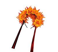 FIRSTXIU Fascia per capelli leggera decorata con crisantemo confortevole per lunghe ore durante le feste di Halloween Decorazioni per capelli di Halloween