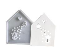 FIRSTXIU Hollows House, stampi in silicone per gli appassionati di pasticceria, per torte, cioccolatini e gelatine