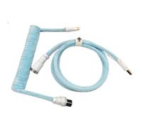 FIRSTXIU Il cavo a spirale USB della tastiera di gioco altamente rimbalza l'effetto con la tastiera del connettore 1.5M di aviazione del metallo