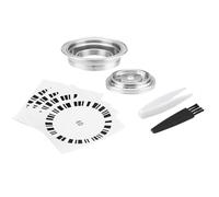 FIRSTXIU Innovativo convertitore per cialde da caffè, pratico convertitore in acciaio inox, per una facile pulizia, adattatore riutilizzabile per cialde