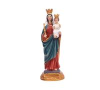 FIRSTXIU Maria che abbraccia il bambino Gesù statua in resina da tavolo statuetta ornamenti cattolici cristiani religiosi regalo decorazione per la casa