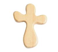 FIRSTXIU Mini Croci in Legno Tenendo la Mano Piccola Tasca Mano Croce Holding Croce Regalo Cristiano Chiesa Artigianato di Natale Ornamenti