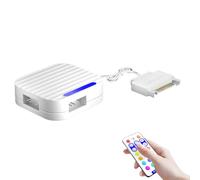 FIRSTXIU Miniture ARGB Hub 3 Porte Splitter Satas Alimentatore 5V 3Pin Mount E Pulsante Telecomando Operare PC Argb Effetti PC Fan Hub Mount