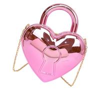 FIRSTXIU Moderna borsa a tracolla a forma di cuore borsa a tracolla borsa a tracolla borsa da sera per donna delicata usura, rosa, Taglia unica