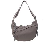 FIRSTXIU NUOVO Dumpling Borse Nylon Bag per Ragazza Studente Solido Colore Moda Borse A Tracolla Borsa A Tracolla, grigio, Taglia unica