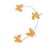 FIRSTXIU Orecchino, per orecchini a clip a farfalla europei e orecchini con paillettes senza foro, per donna