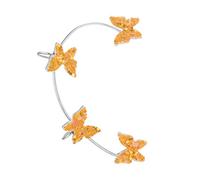 FIRSTXIU Orecchino, per orecchini a clip a farfalla europei e orecchini con paillettes senza foro, per donna