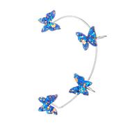 FIRSTXIU Orecchino, per orecchini a clip a farfalla europei e orecchini con paillettes senza foro, per donna