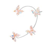 FIRSTXIU Orecchino, per orecchini a clip a farfalla europei e orecchini con paillettes senza foro, per donna