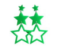 FIRSTXIU Orecchino, Punk Acrilico Geometrico Orecchini Lunghi Per Le Donne Colore Big-Star Pendente Orecchini di Goccia 2020 Fashion Party Jewelry