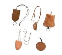 FIRSTXIU Porta-accessori da viaggio in pelle, versatile, con fibbie facili da usare, pratiche tasche per collane, The circumference of the rope is about 100CM, Pelle
