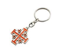 FIRSTXIU Portachiavi religioso a forma di croce con ciondolo a forma di croce, portachiavi con ciondolo a forma di croce, promemoria per la fede per gli appassionati di moda