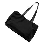 FIRSTXIU Pratica borsa a tracolla in nylon per le donne con grande capacità e design resistente all'usura borsa shopper per viaggi o lavoro, Nero , Taglia unica