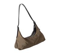 FIRSTXIU Pratica borsa a tracolla per tutti i giorni per lavoro Errands interni spaziosi manico ergonomico casual borsa ascellare borsa organizer amichevole, cachi, One Size