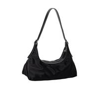 FIRSTXIU Pratica borsa a tracolla per tutti i giorni per lavoro Errands interni spaziosi manico ergonomico casual borsa ascellare borsa organizer amichevole, Nero , One Size