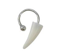 FIRSTXIU Resina Punk Fang Anelli Labbro C A Forma di Ferro di Cavallo Barbell Per Halloween Esagerato Body Piercing Gioielli Labbra Ornamento Moda Statement Jewelry, Misura unica, come descritto, come