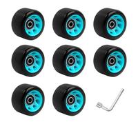 FIRSTXIU Ruota per pattini a rotelle con luce per quad e pattini a rotelle a doppia fila di ricambio per skateboard e quad