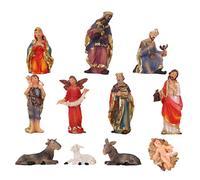 FIRSTXIU Set di 11 statuette per presepe di Natale Gesù bambino religioso presepe