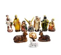 FIRSTXIU Set di 12 statuette di Gesù per presepe di Natale, statuette di saggezza in resina per feste e chiesa, decorazione per la casa