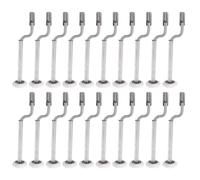 FIRSTXIU Set di 20 pratici scodelle per apicoltura professionale in acciaio inox per la pulizia delle ciotole della pappa reale, accessori igienici per l'apiario